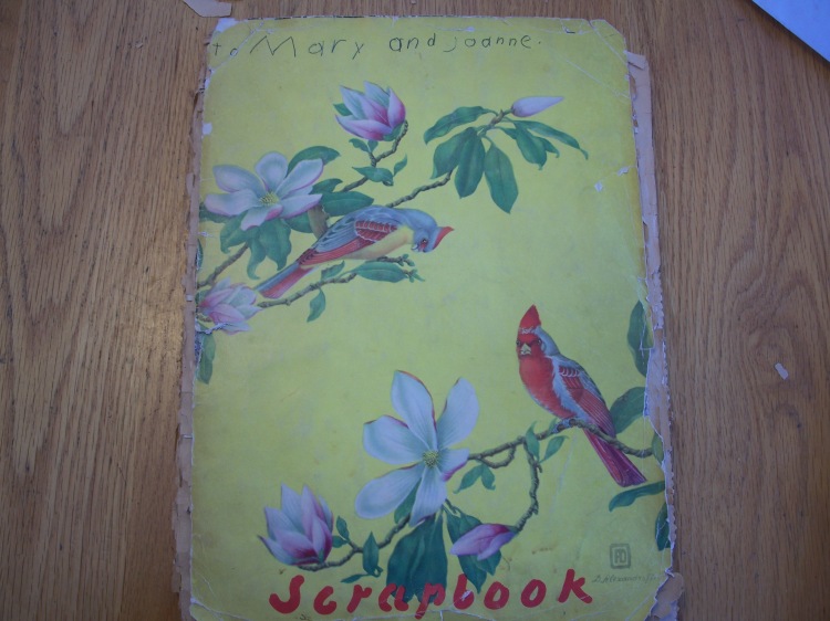 A scrapbook for Mary and Joanne, made by Eda.