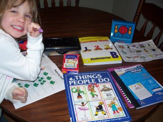 Greta with her curriculum. 