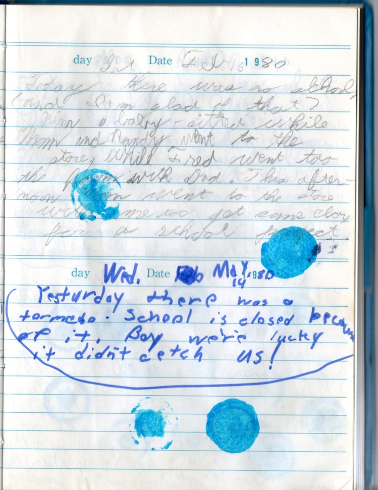 Original diary page