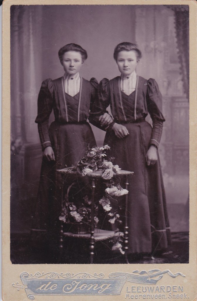 Twin sister, Josie and Anna Runia.  This picture was taken in the Netherlands before they came to the United States of America. 